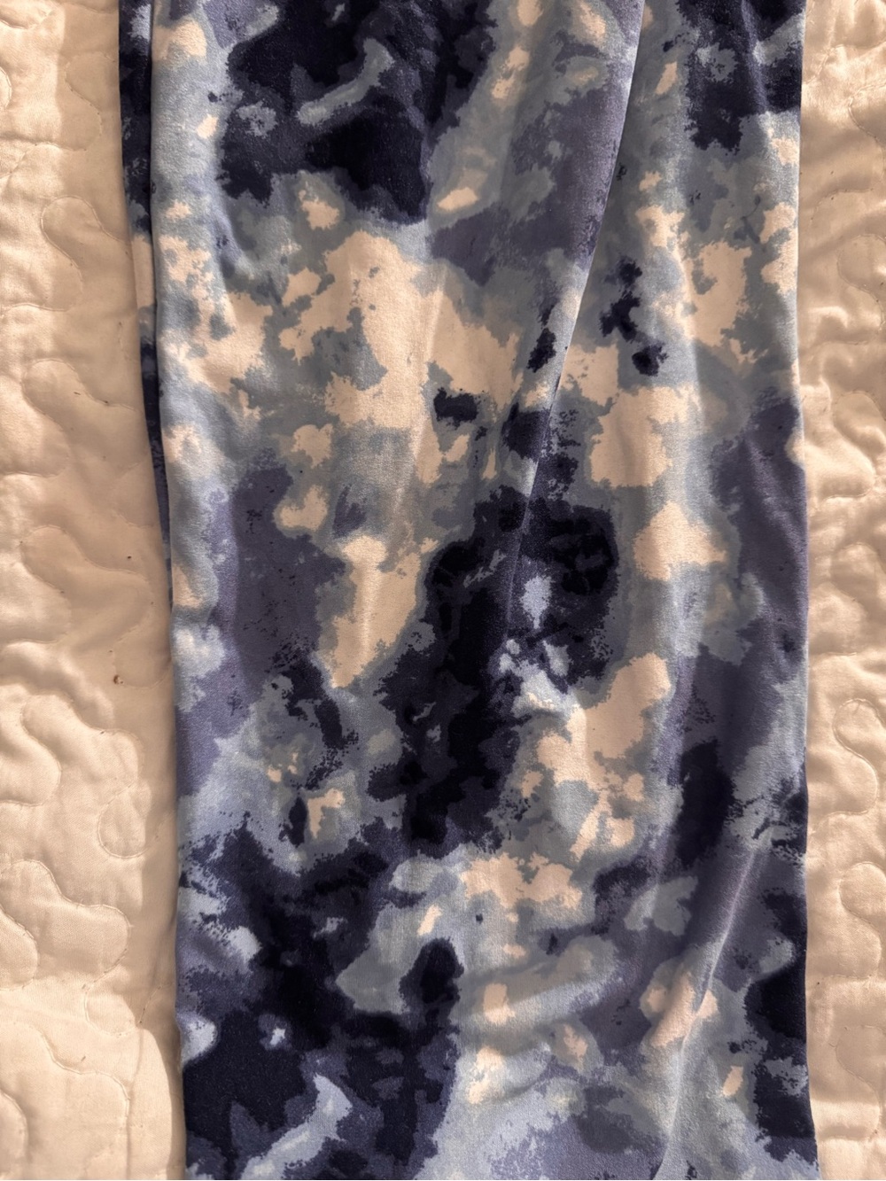 Bobbie Brooks Plus Size Blue/White Leggings - Picture 2 of 4
